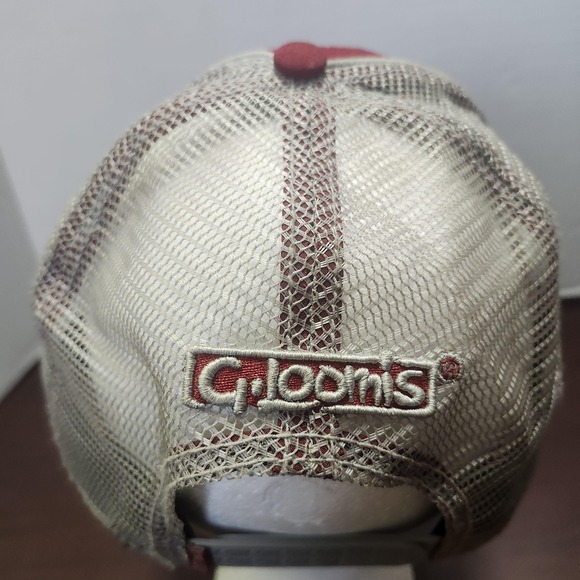 G Loomis Hat Cap Snap Back Red Tan Trucker Mesh Fishing Fish Logo Mens Outdoor - Picture 4 of 9